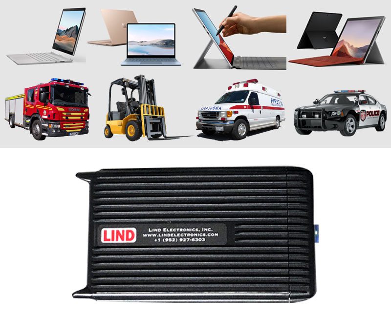 Lind Microsoft Surface Pro,LTE,4,5,6,7 Book Car adapter with Heavy-Duty Surface Cable