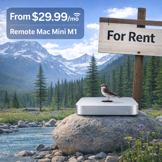 Remote Access:  Mac Mini M1 Rental — Dedicated Admin Access